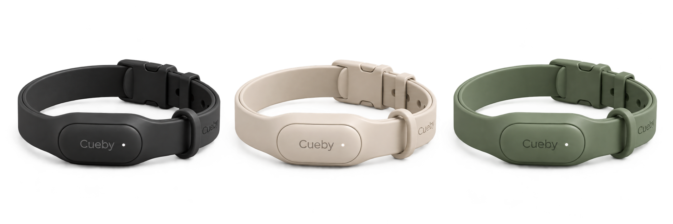 Cueby Collar in Charcoal, Cream, and Sage