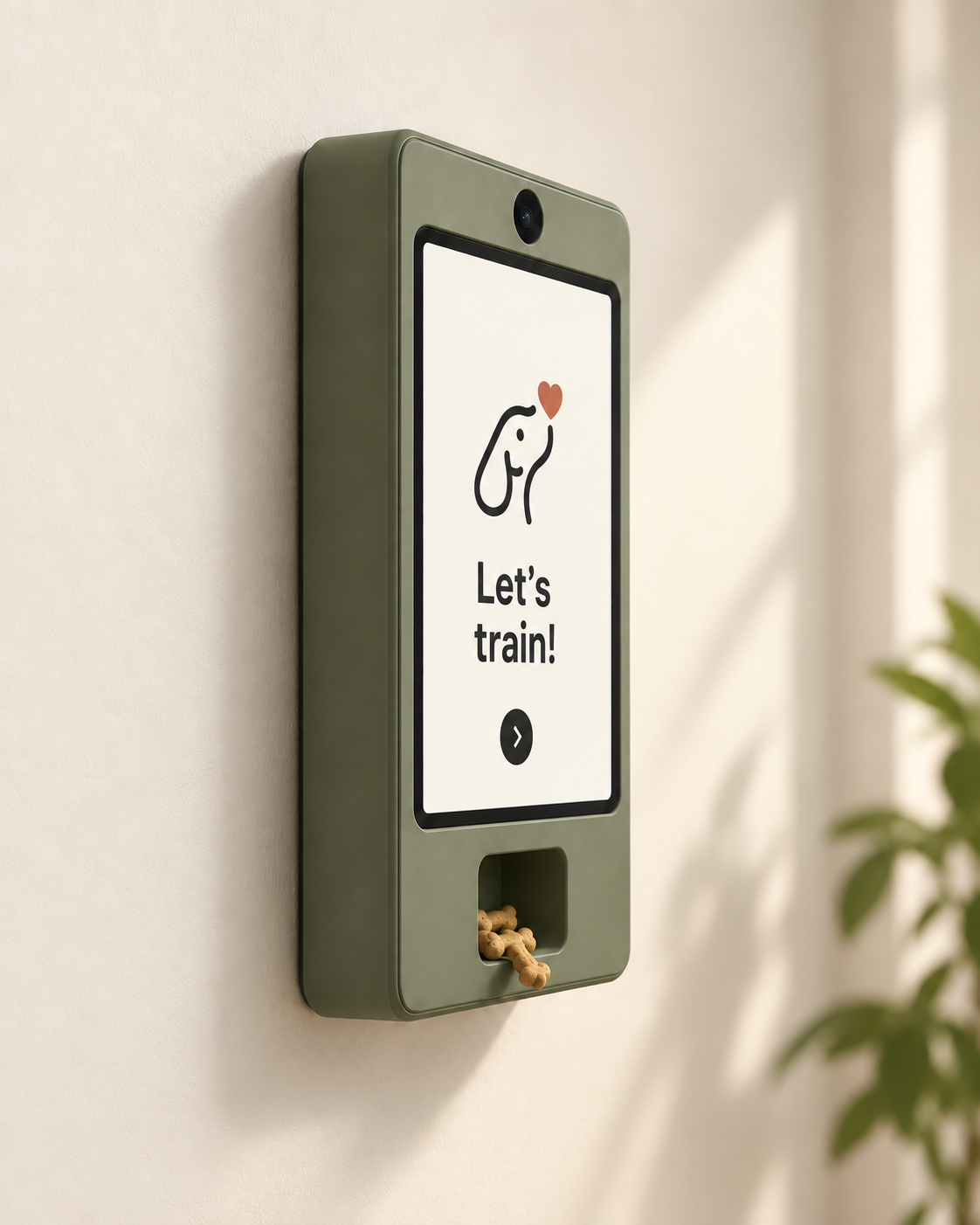 Sage Cueby device mounted on a warm wall